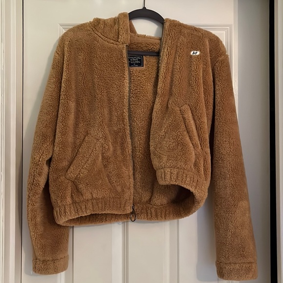 Abercrombie & Fitch Jackets & Blazers - NWOT Abercrombie & Fitch Tobacco Brown Teddy Coat